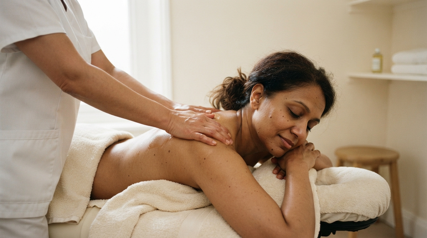 Massage therapy at Moseley Aesthetics in Birmingham