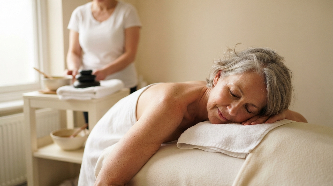 Hot stone massage at Moseley Aesthetics in Birmingham