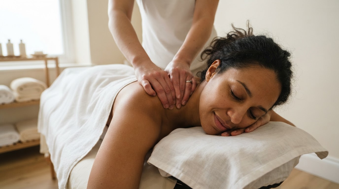 Deep tissue massage at Moseley Aesthetics in Birmingham