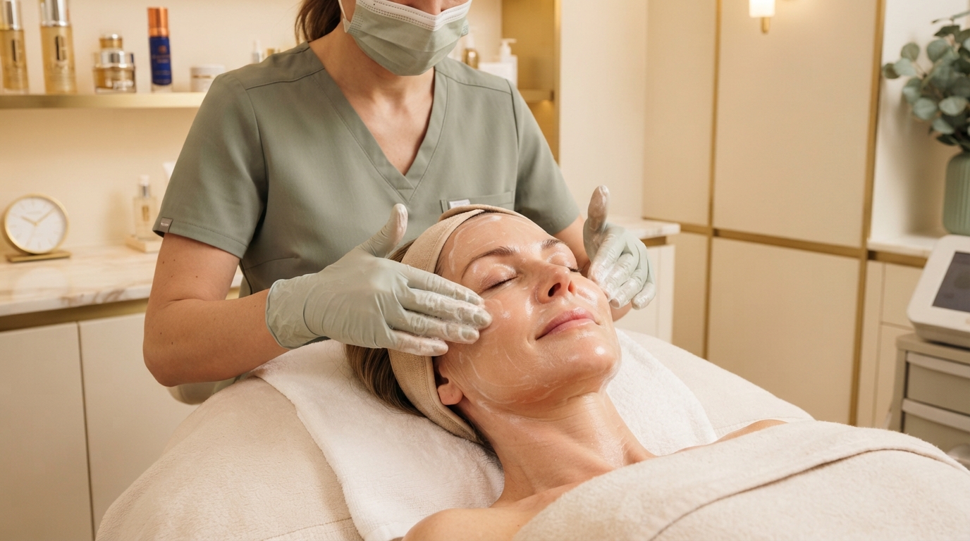 Facial treatment at Moseley Aesthetics in Birmingham