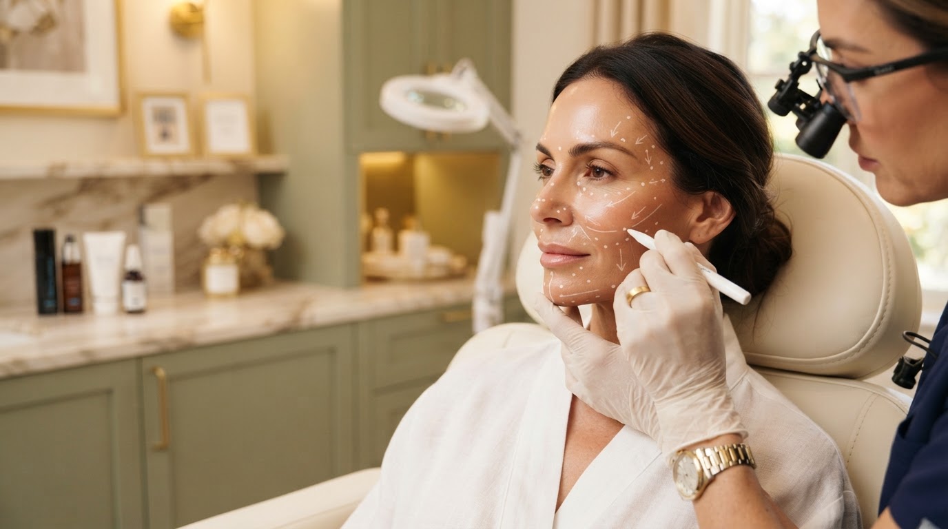 Facial balancing assessment at Moseley Aesthetics in Birmingham