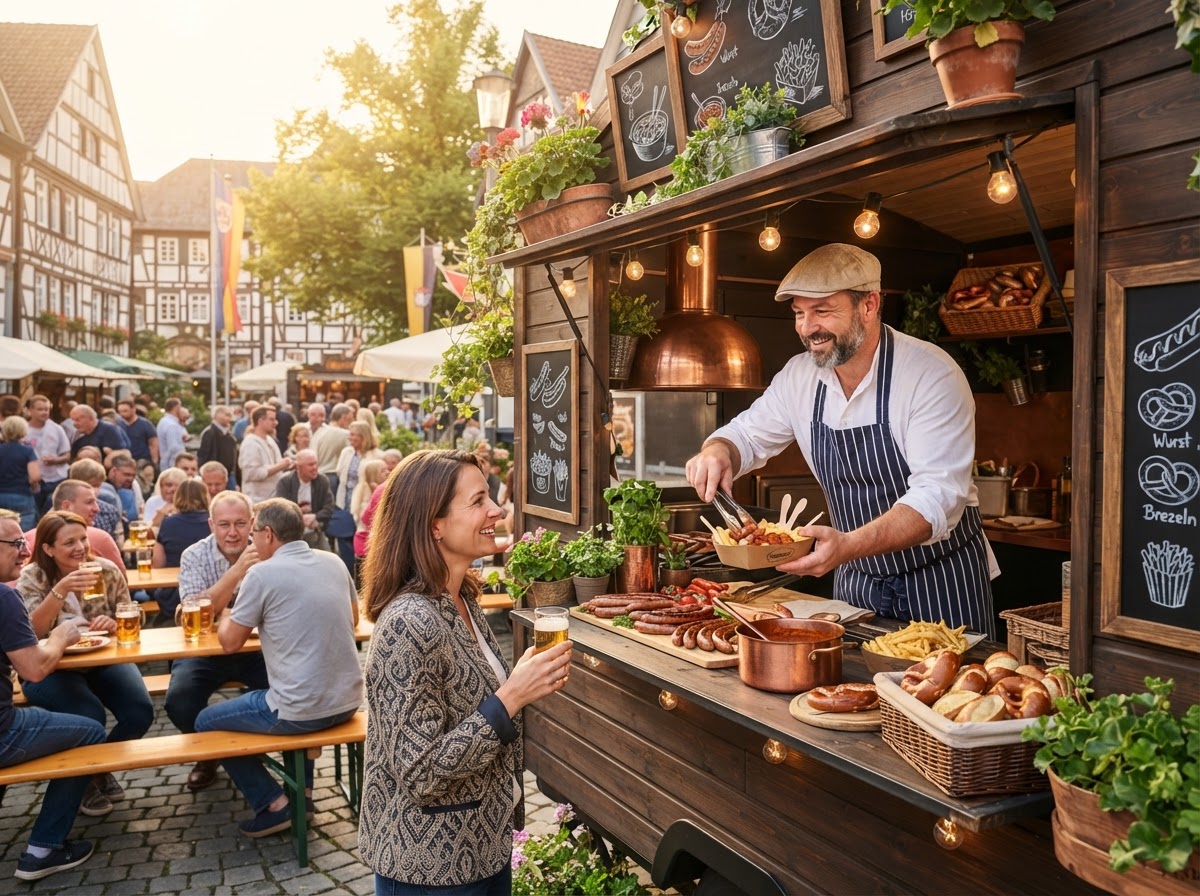 Food Truck mit frisch zubereiteten Speisen und freundlichem Service