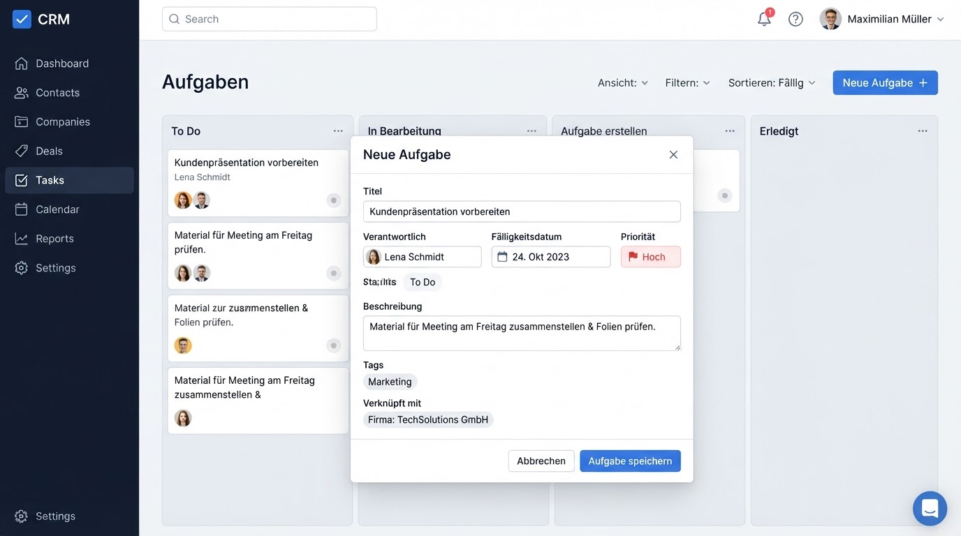 Interne Aufgaben auslösen — Beispiel für Automatisierung
