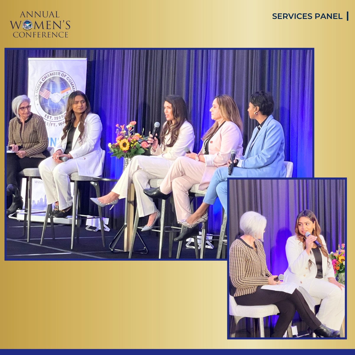 Dr. Meetu Bhatnagar on services panel at Annual Women's Conference, US India Chamber of Commerce