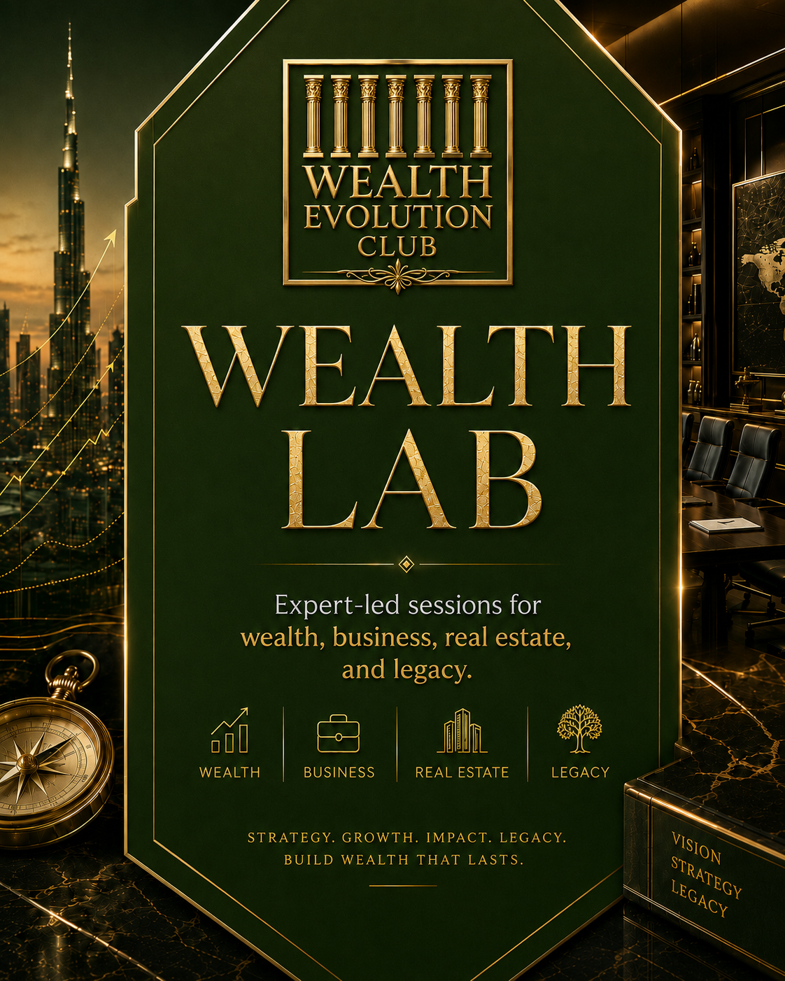 Wealth Lab — expert-led working sessions for wealth, business, real estate and legacy
