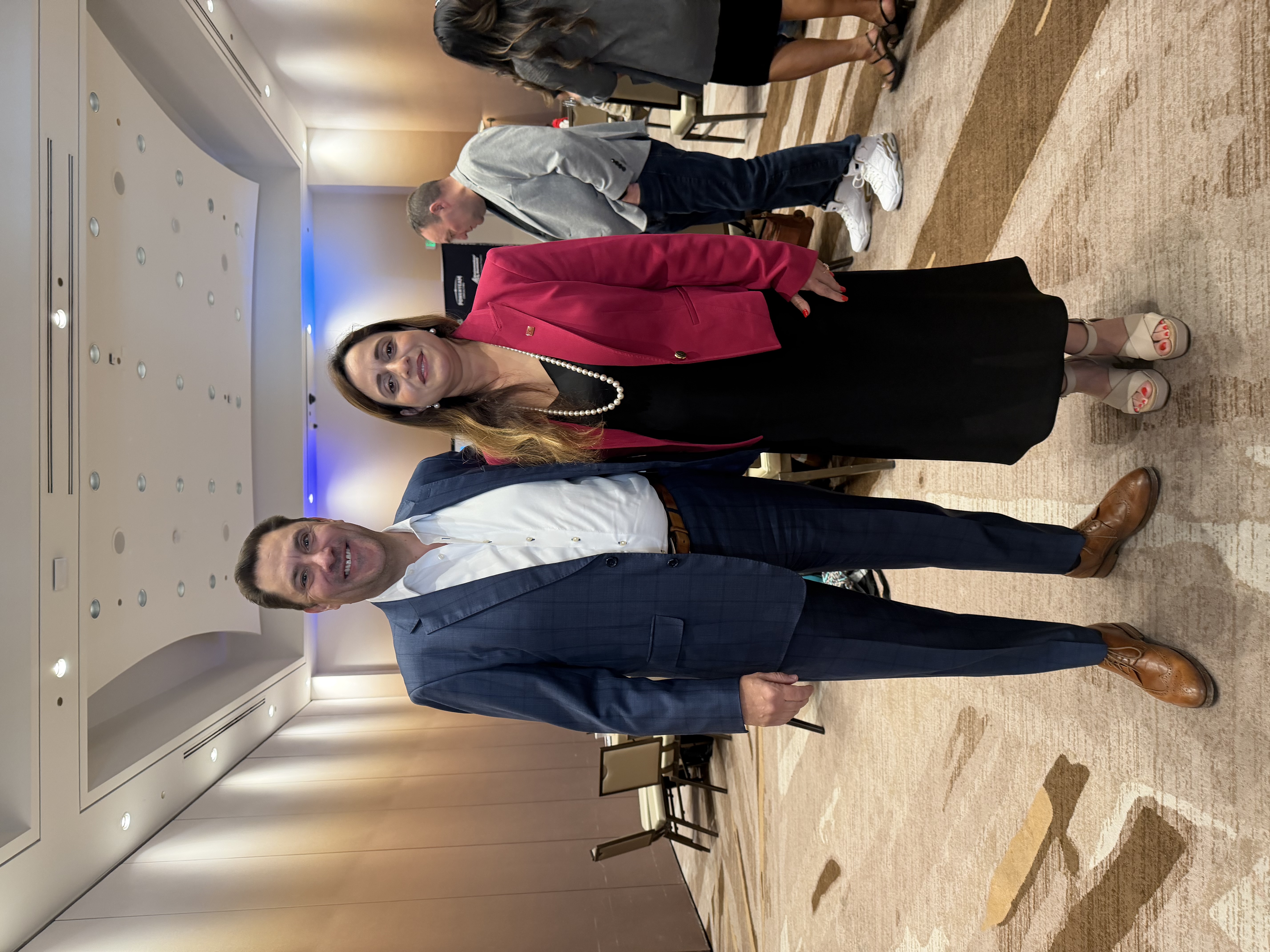 Dr. Meetu Bhatnagar with Cliff Atkinson, Owner of Virgin Hotel Las Vegas