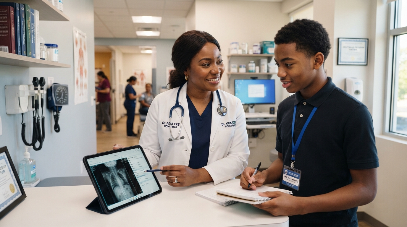 Clinical shadowing healthcare