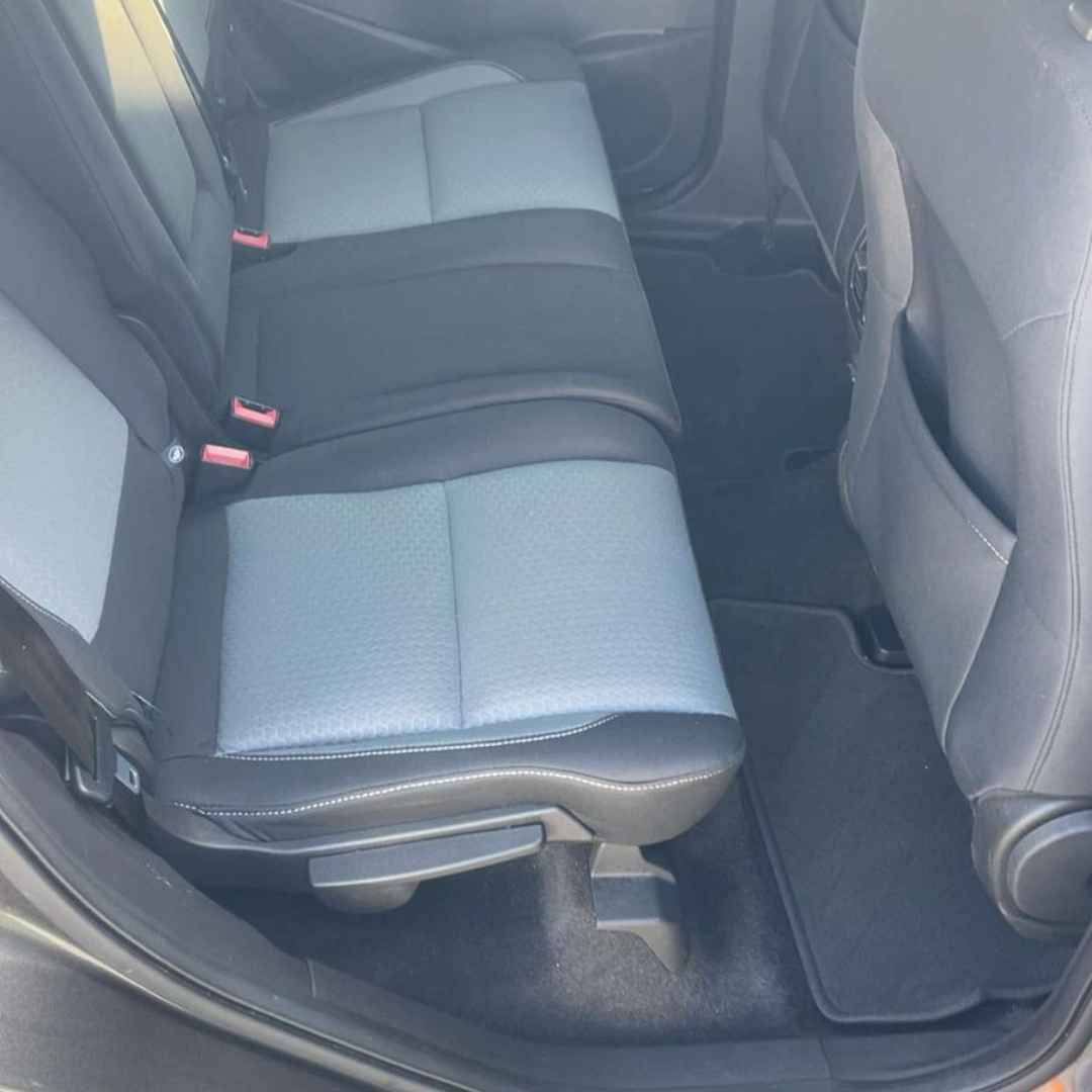 Rear seats cleaned and conditioned after a full interior detail