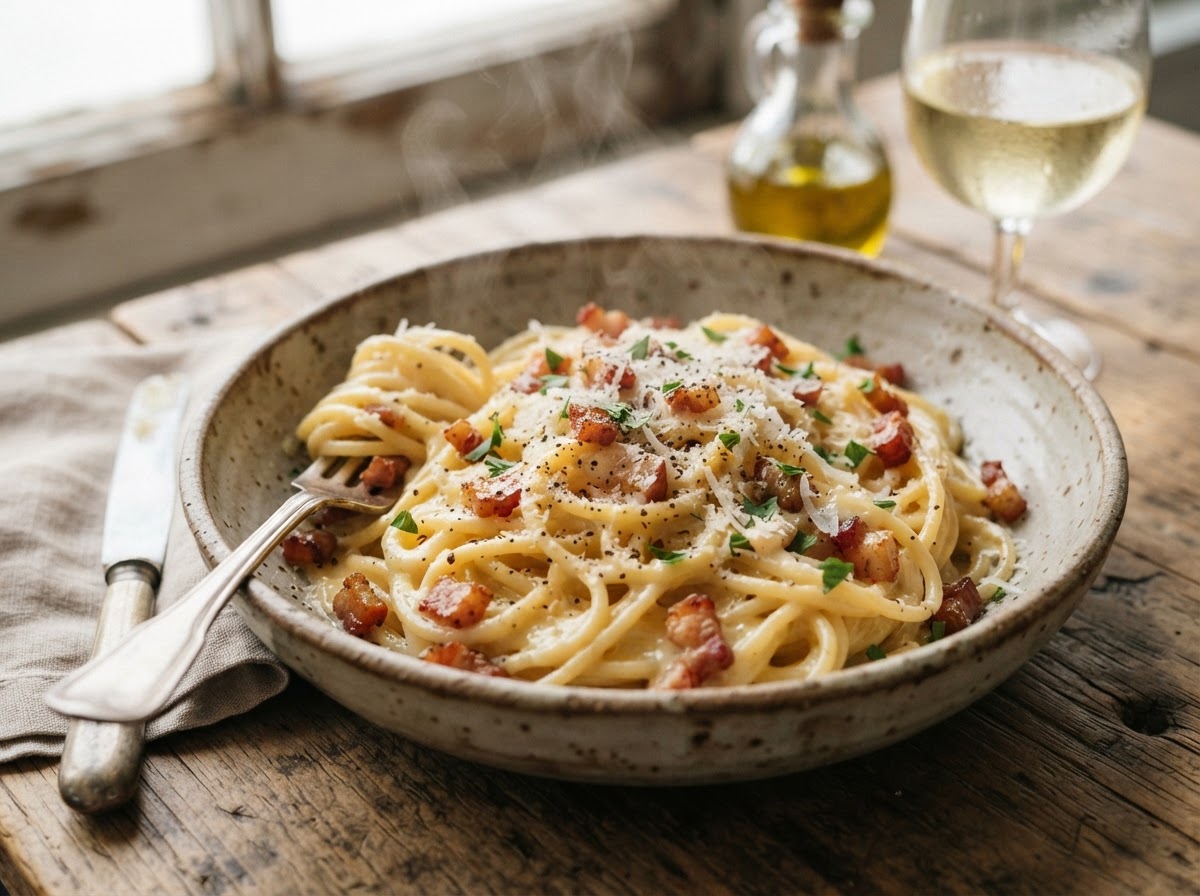 Pasta Carbonara Americana