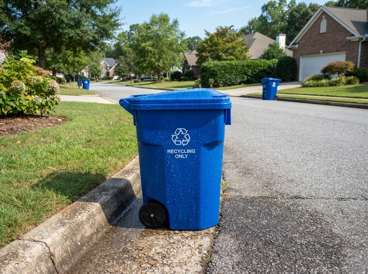 Recycling Bin after cleaning by Shiny Bins
