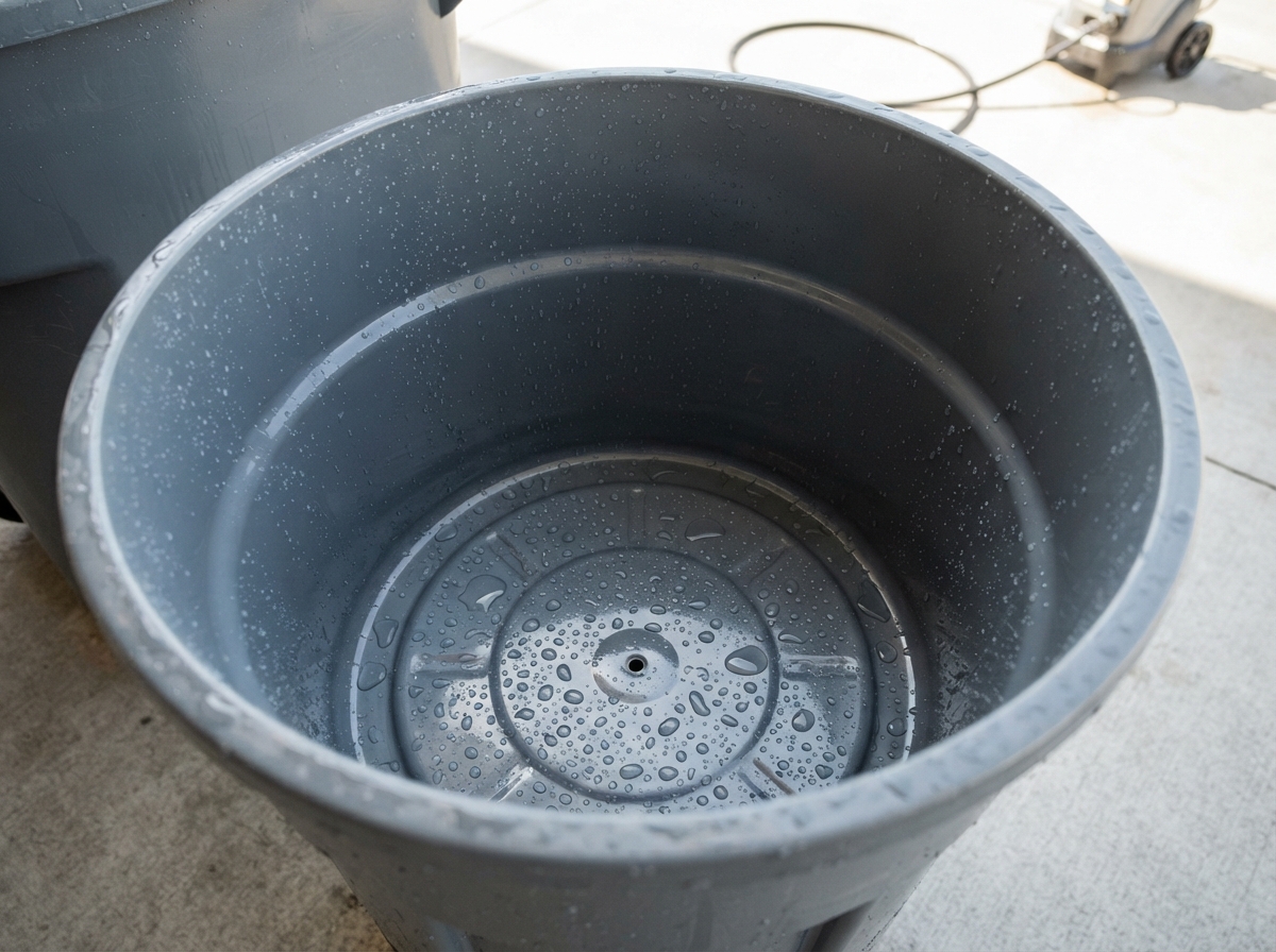 Interior Hot-Wash Steam after cleaning by Shiny Bins