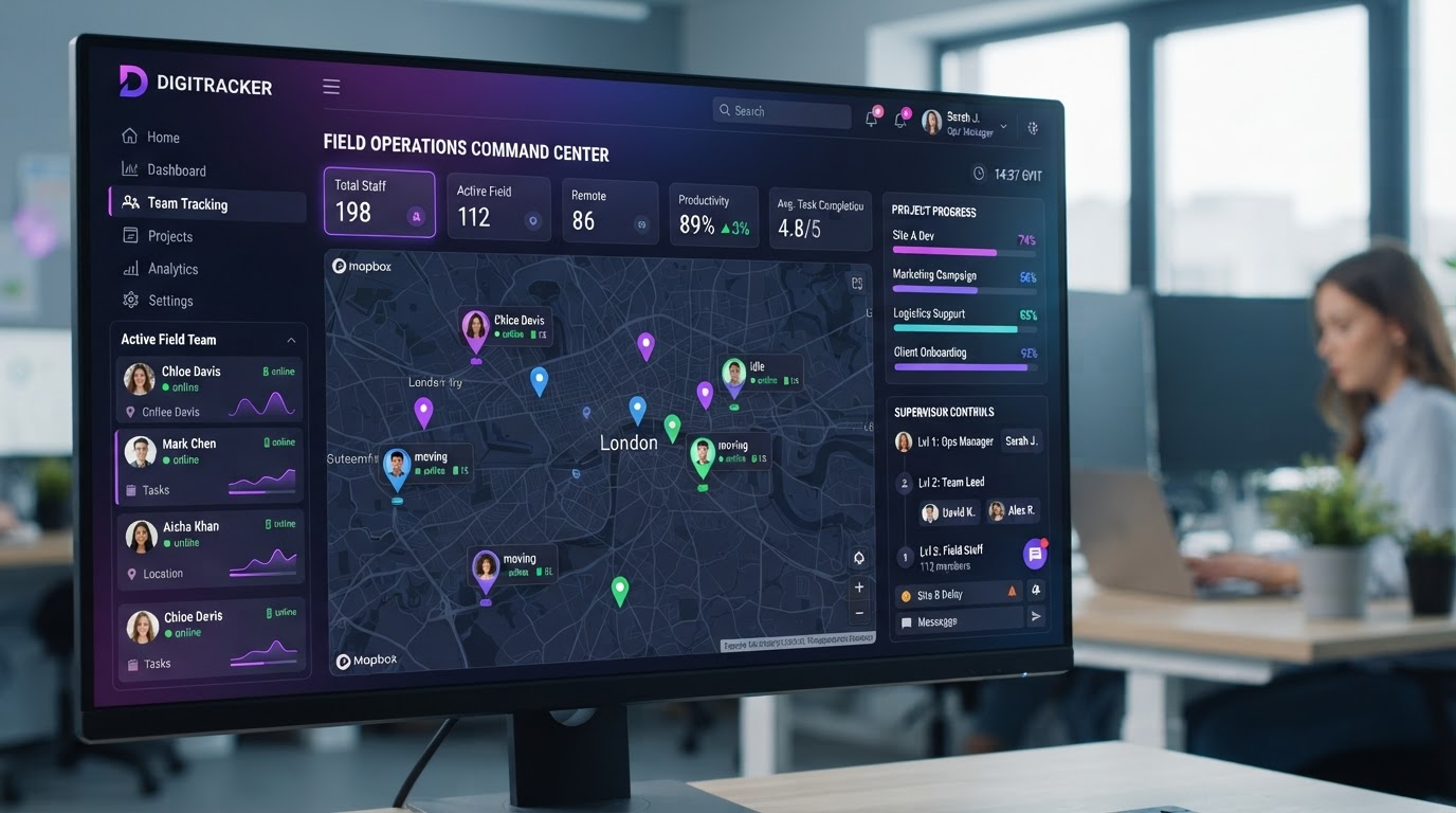 DIGITRACKER App Dashboard