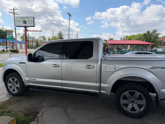 Silver Ford F-150 — Rear Cab Ceramic Tint