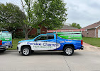 Service Champs fleet truck on the road in Tarrant County