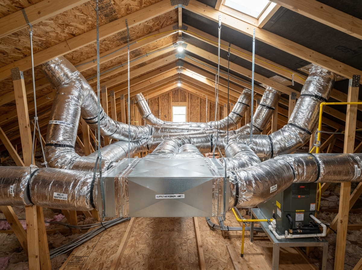 Professionally engineered ductwork as part of a whole-home comfort system