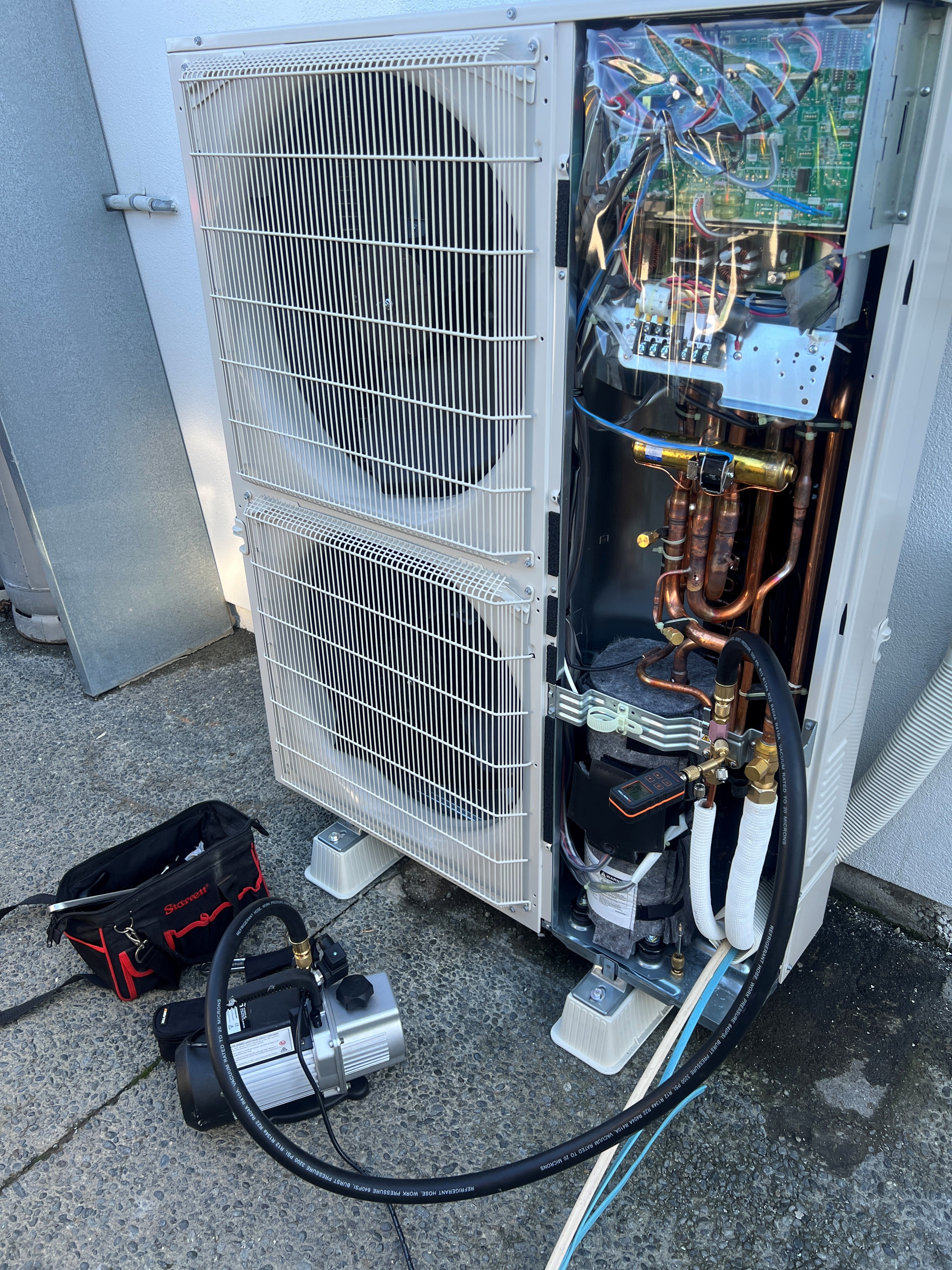 Professionally installed and supported ductwork in a tidy roof space