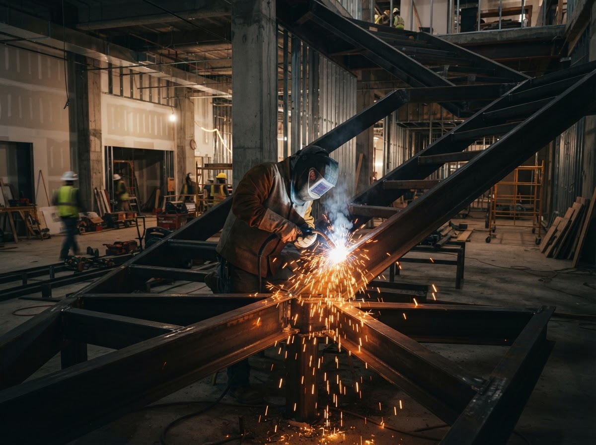 Commercial welding and metal fabrication project in Broward County, FL