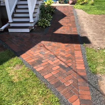 Paver Patios, Walkways & Power Washing project in Hubbardston MA