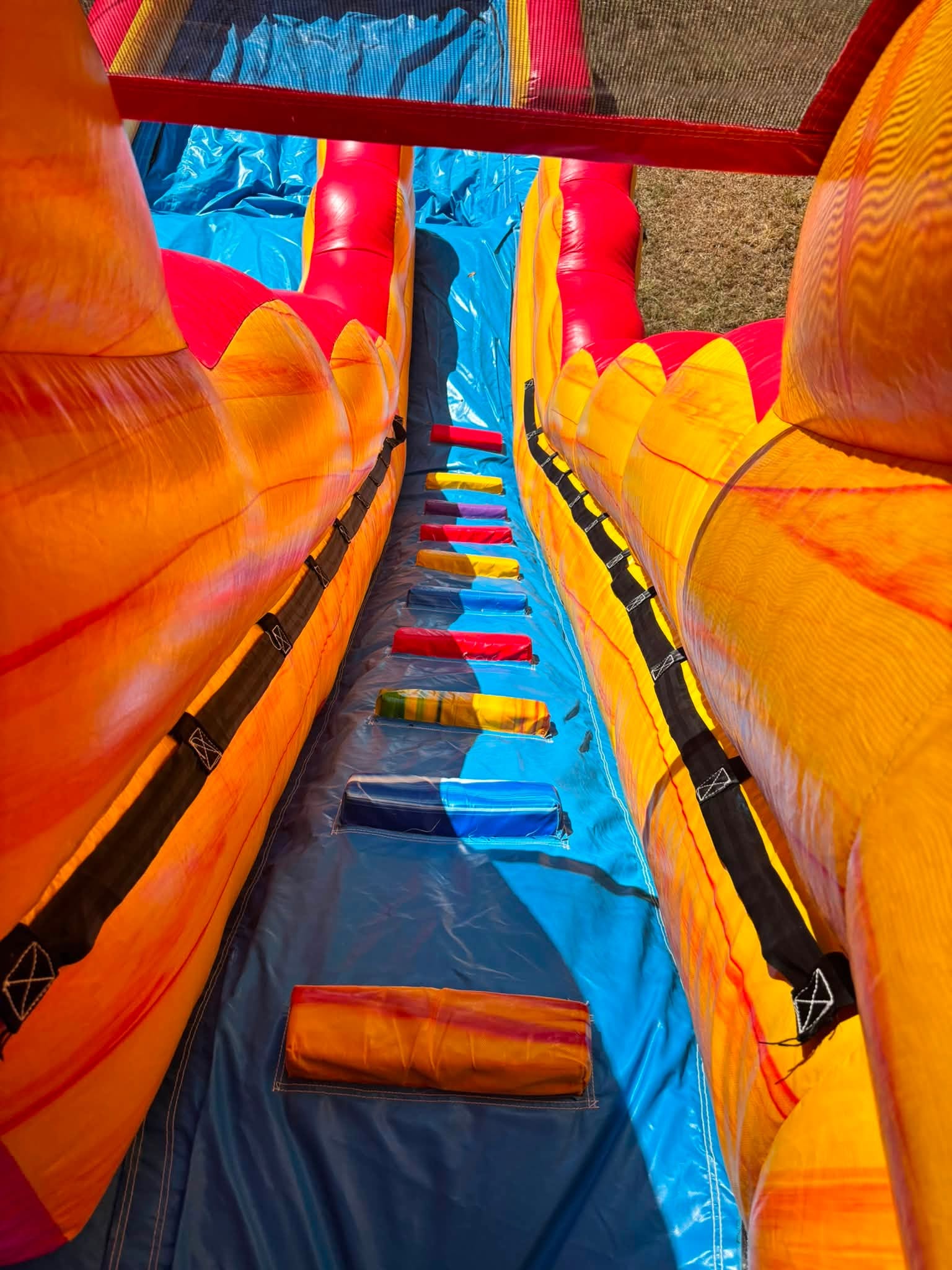 Lava Lane waterslide detail shot