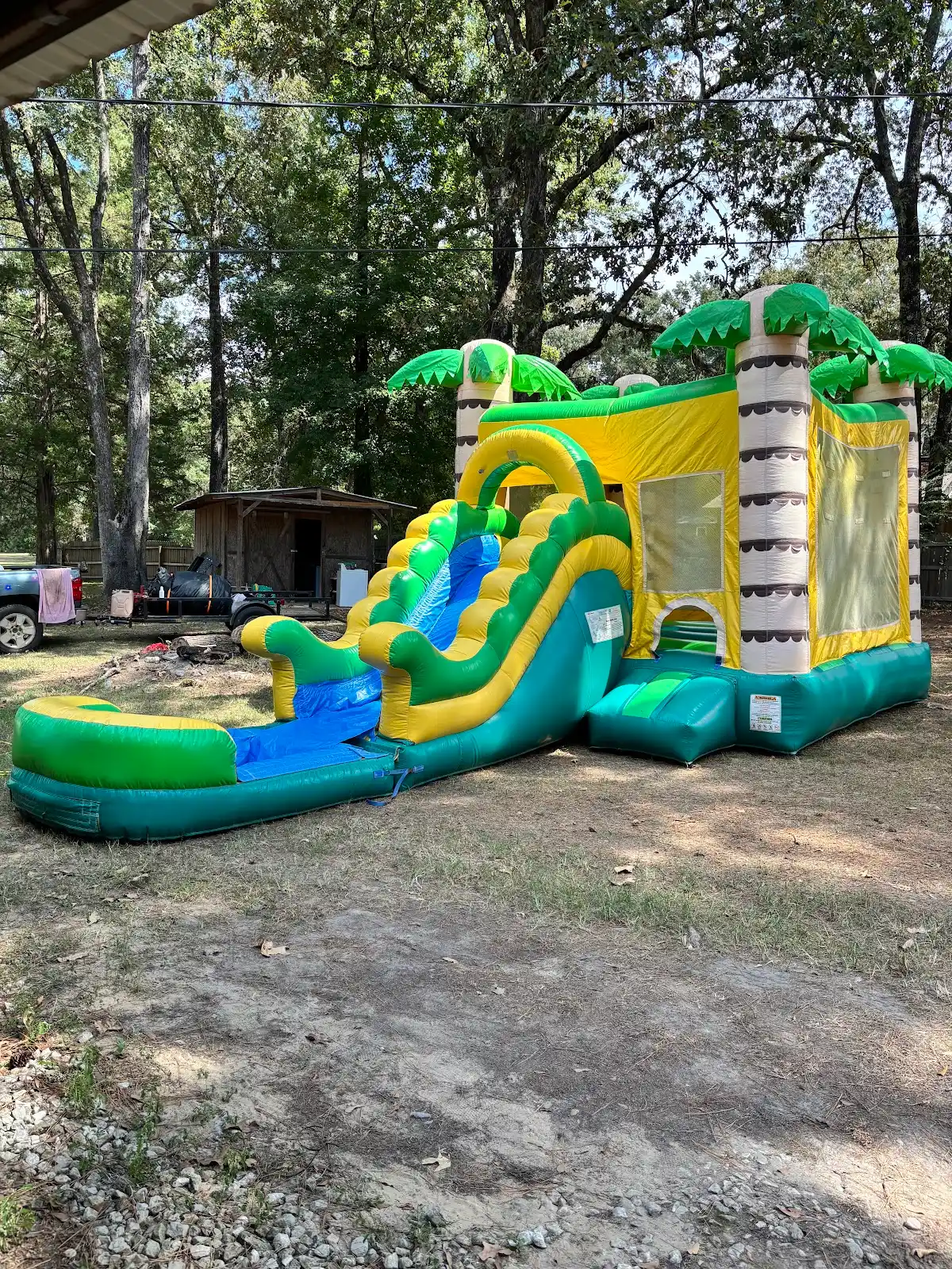 Tropical Palm Combo Bounce House