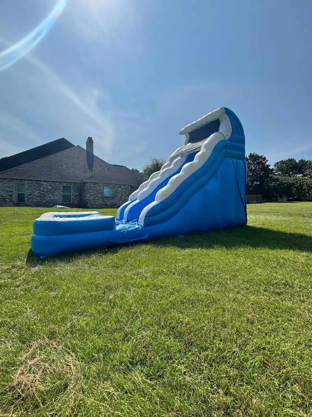 Blue Splash water slide splash pool in Central Louisiana