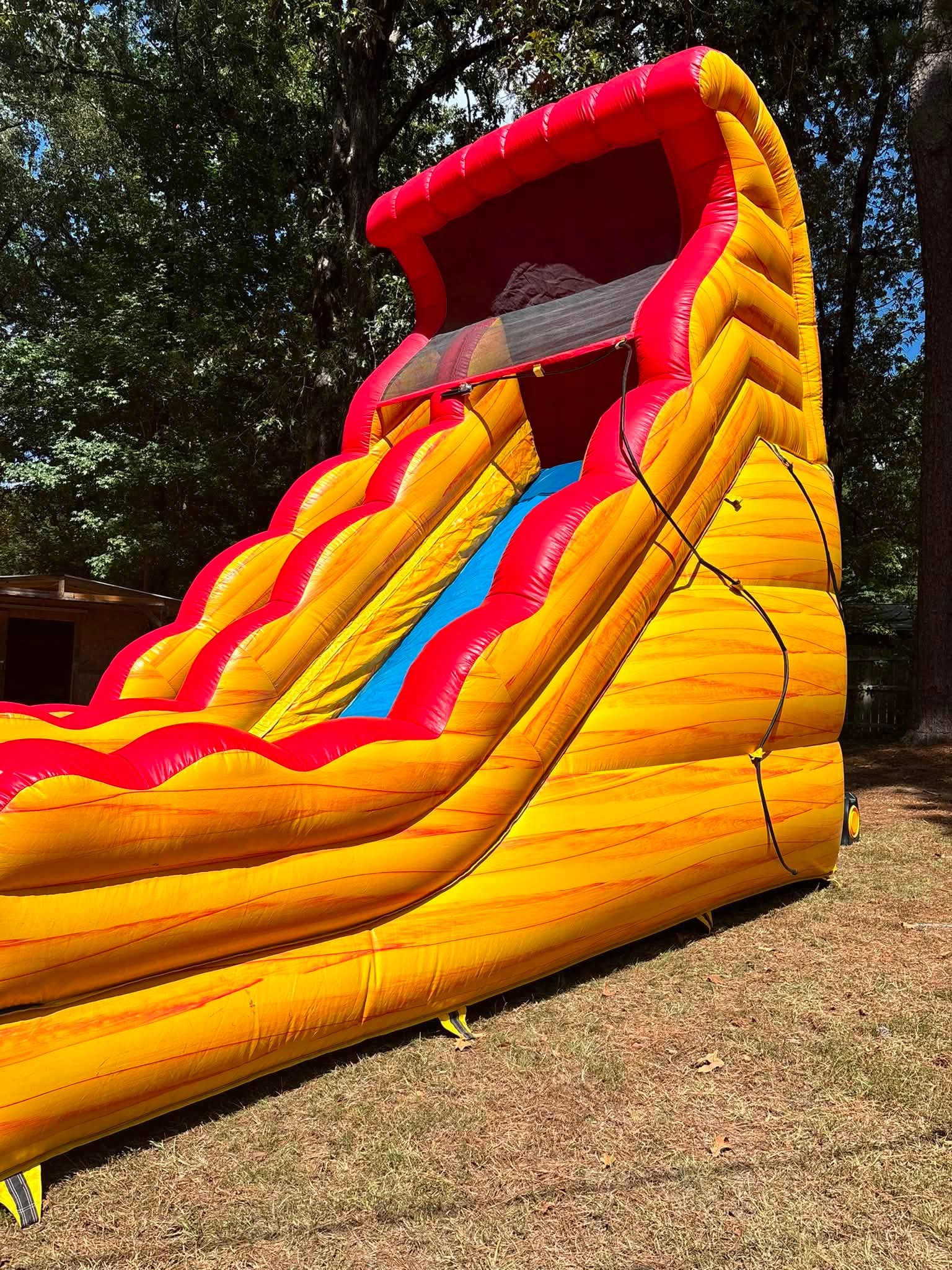 Lava Lane waterslide splash pool landing