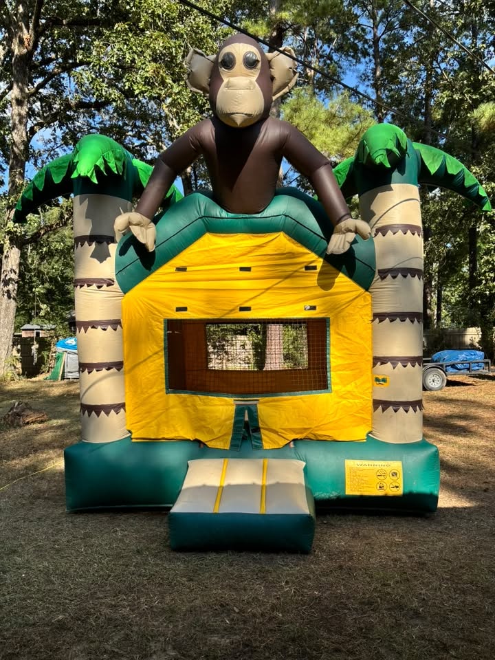 Ape-flatable Bouncer setup at a customer party