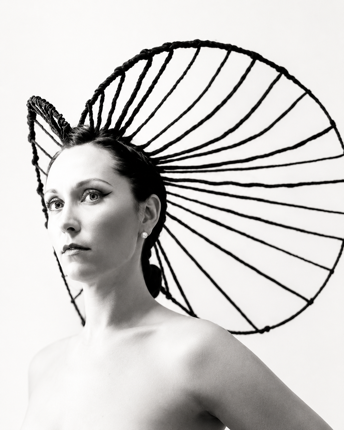 Sculptural Radiance — Avant-Garde Portrait