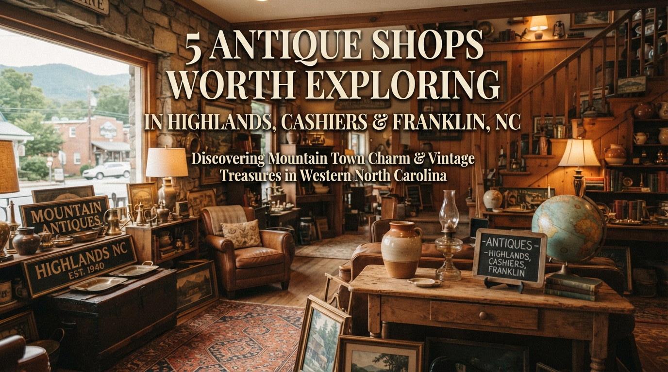 5 Antique Shops Worth Exploring in Highlands, Cashiers & Franklin, NC