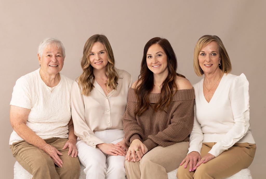 Multi-generation family portrait by Brooke Lazzarini