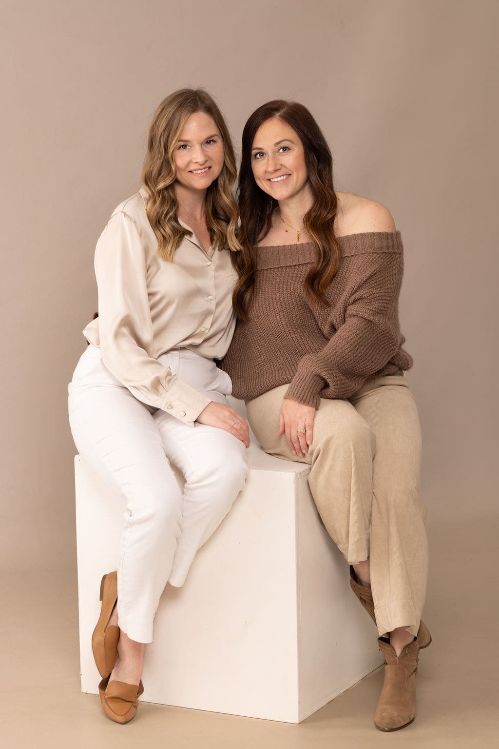 Mother-daughter portrait by Brooke Lazzarini
