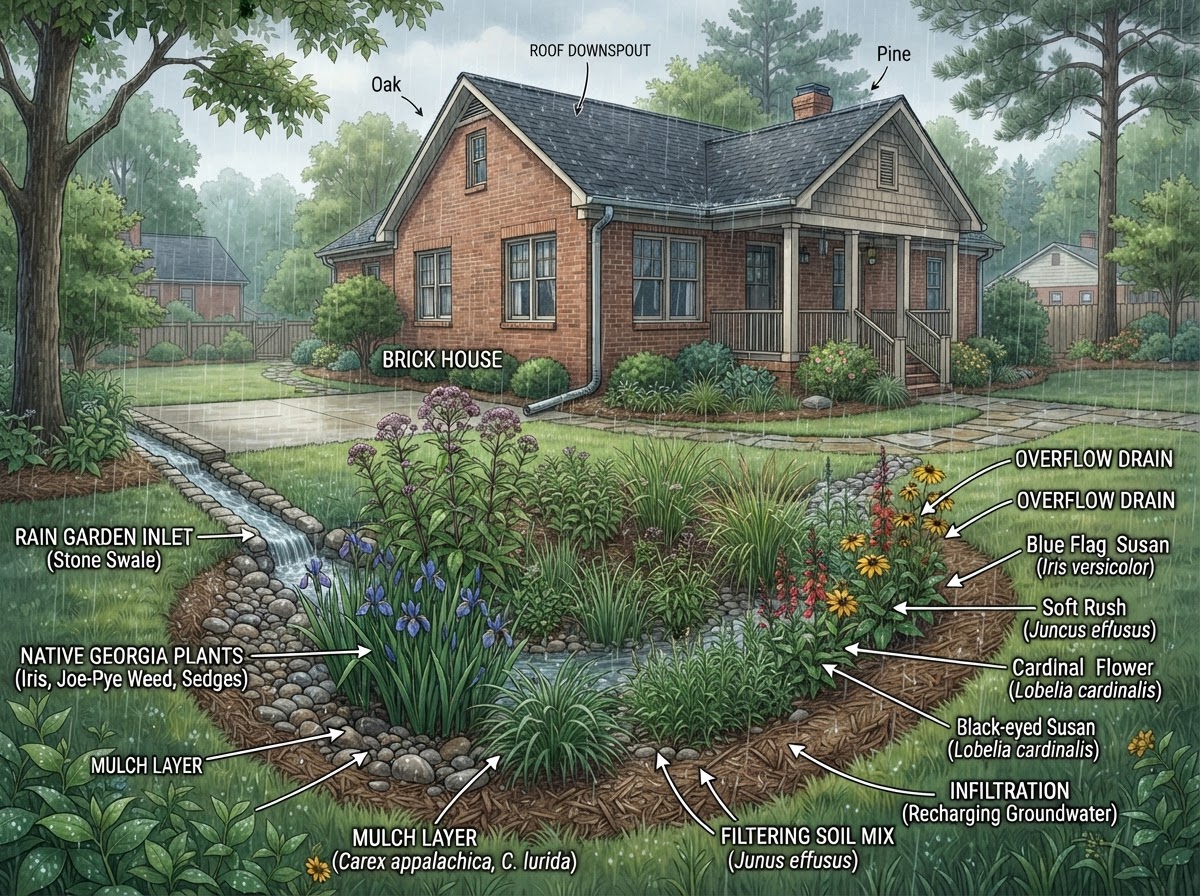 Eco-Friendly Stormwater Management: Rain Gardens for Georgia Properties