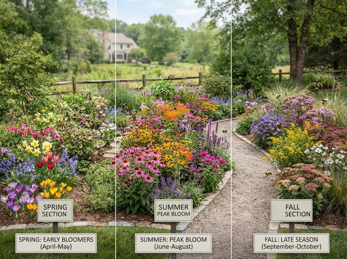 The Four-Season Pollinator Garden: Planning for Continuous Habitat