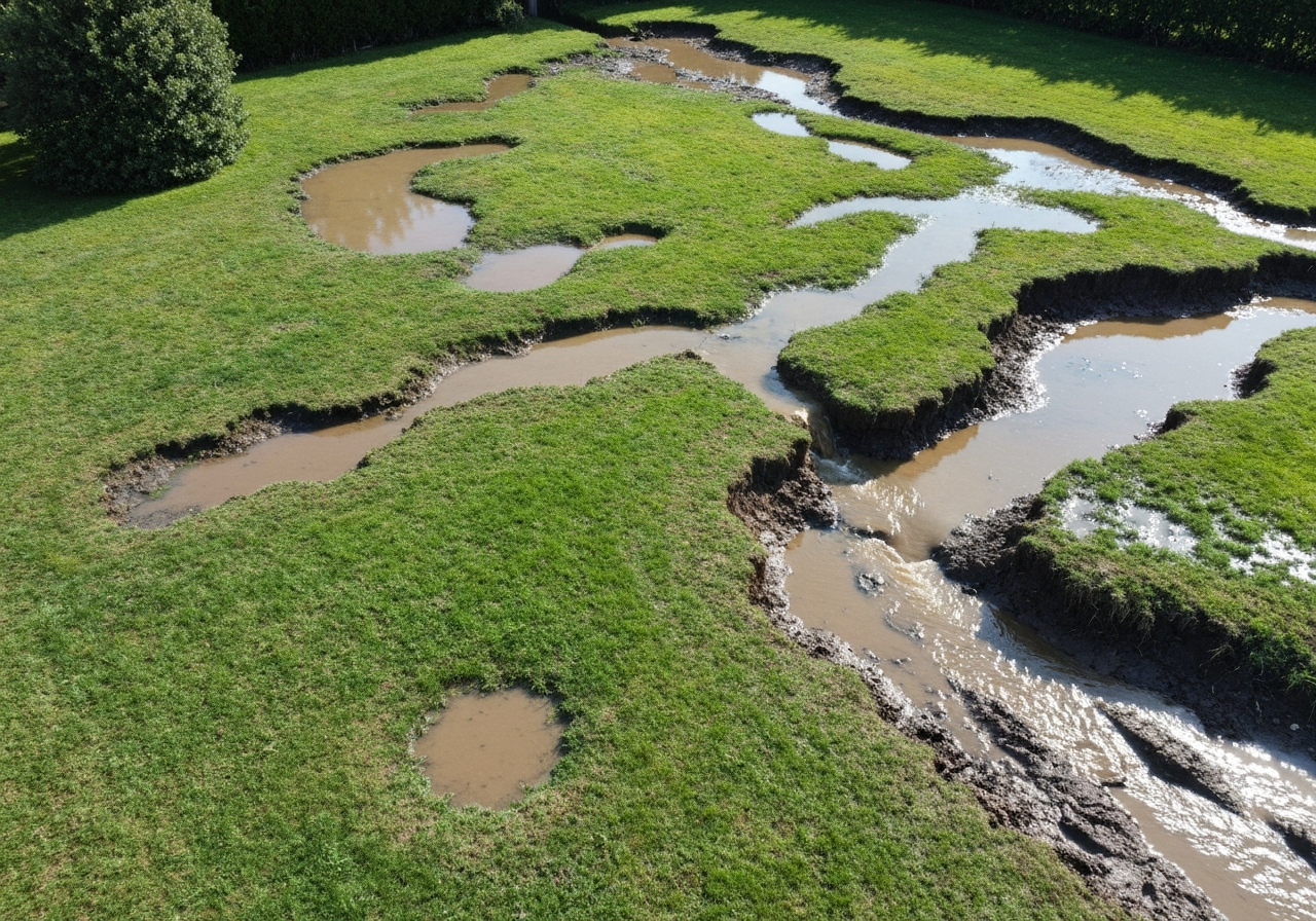 Drainage problem area