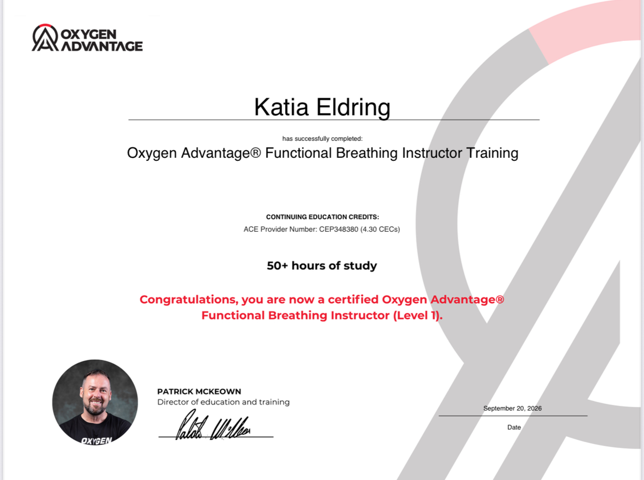 Oxygen Advantage® Instructor