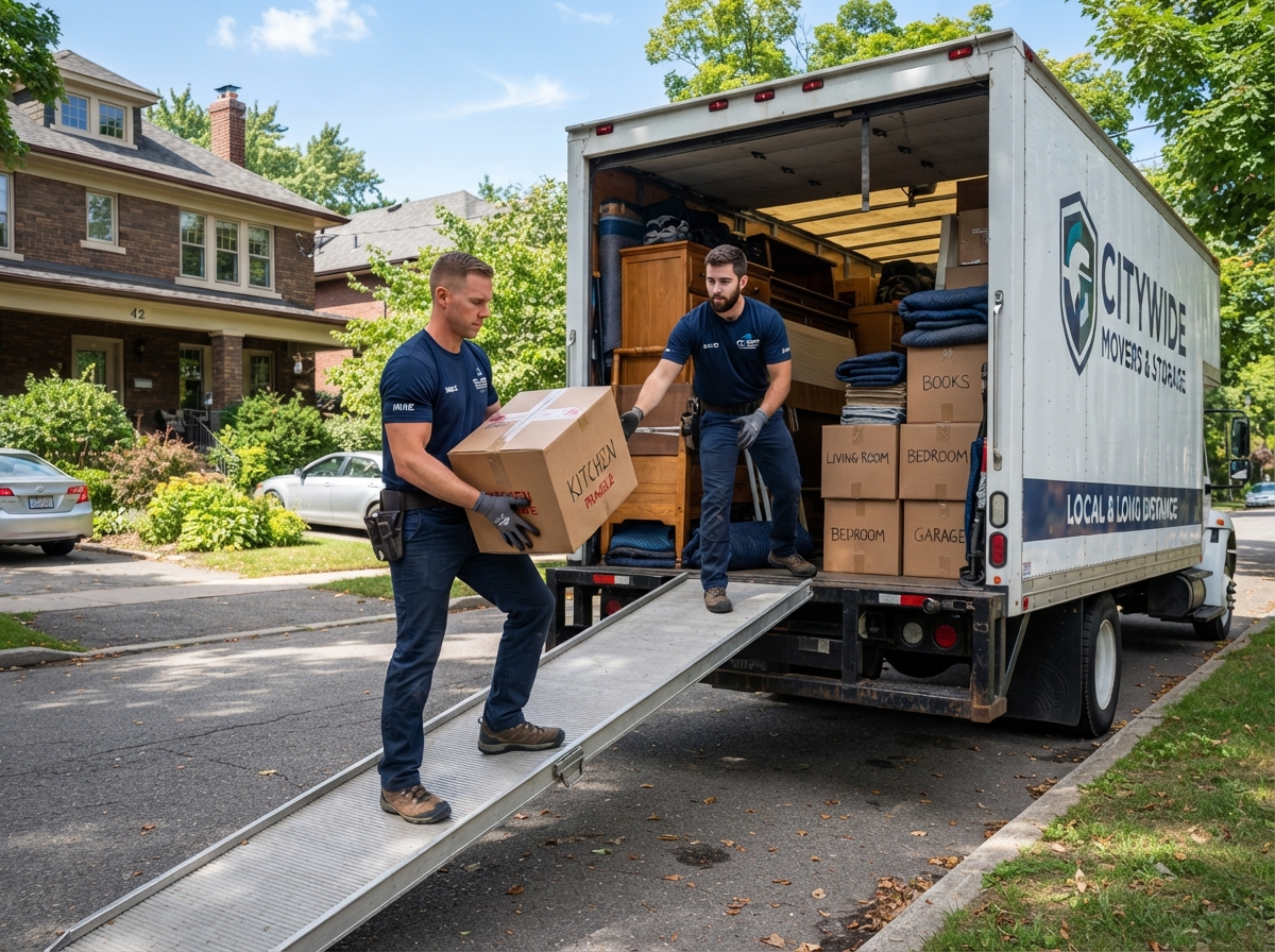 Moving Companies - professional contractor at work