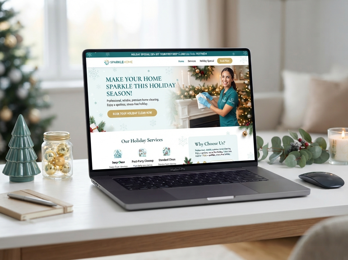 Eagle Eyed Cleaning — Holiday Special Funnel — Rebel Rae Marketing project