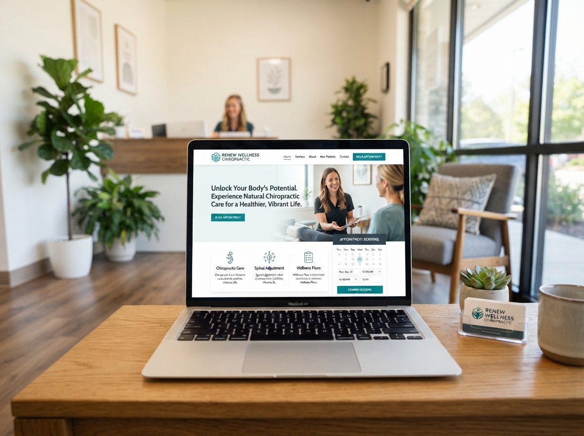 Local Chiropractor — Website Build (In Progress) — Rebel Rae Marketing project