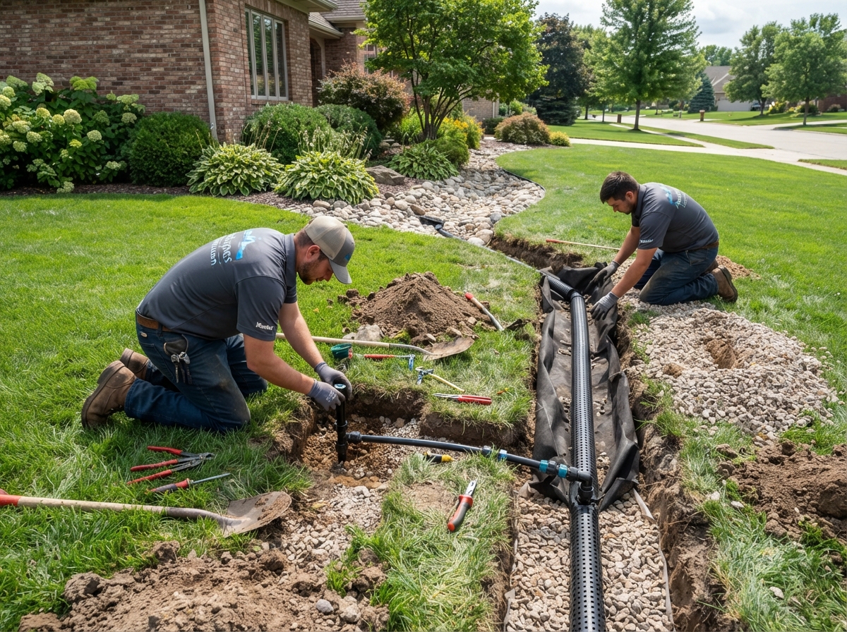 Irrigation & Drainage Solutions in Prosper and Howe Texas — Cruz Landscape & Lawn Management