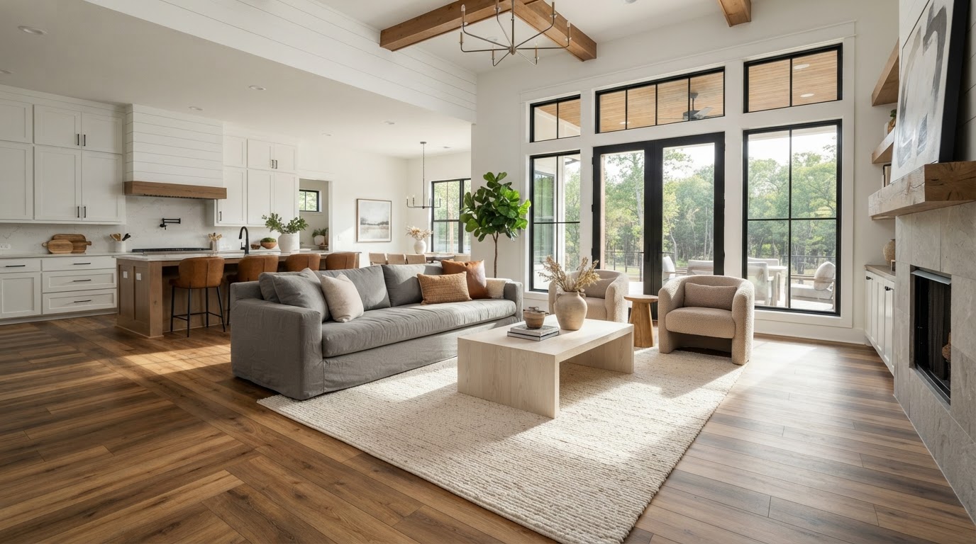 Beautiful finished flooring installation showcasing the transformation possible with Victory Flooring