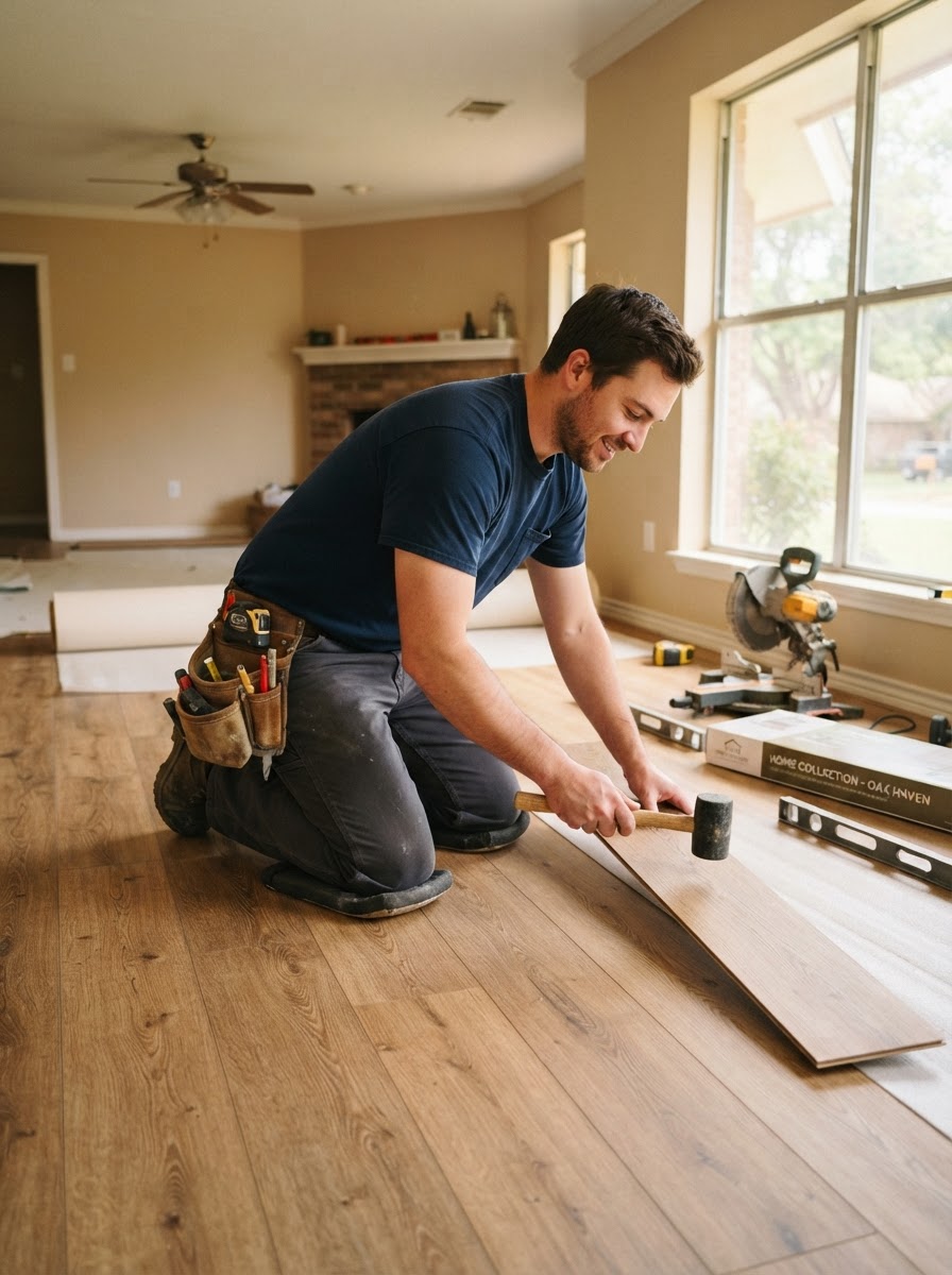 Dylan from Victory Flooring — locally owned flooring company serving East Texas