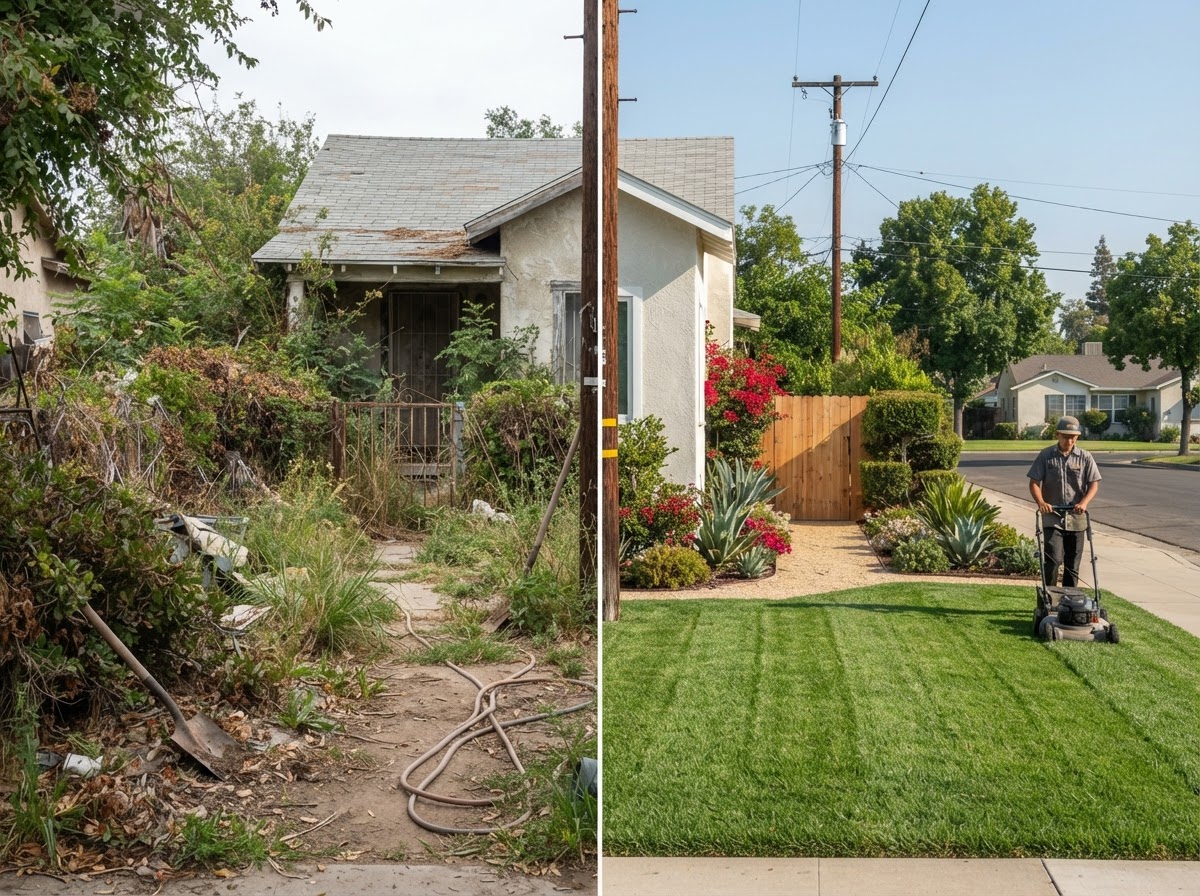 East Bakersfield Overgrown Lot Reset