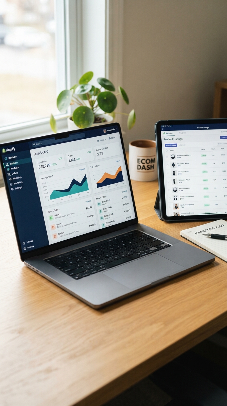 Ecommerce store build and dashboard