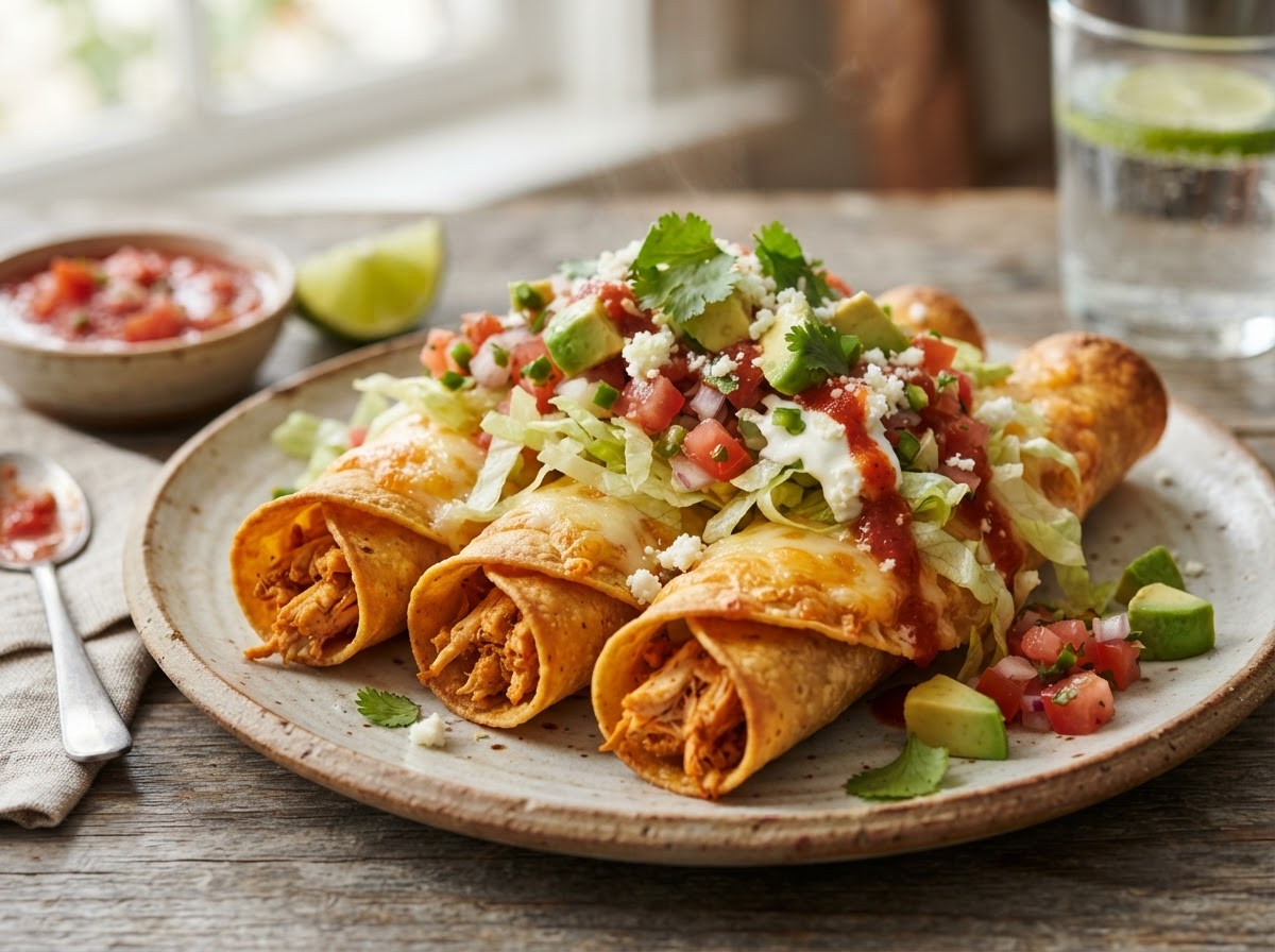 Crispy taquitos at Tacos Fuego Bình Thạnh