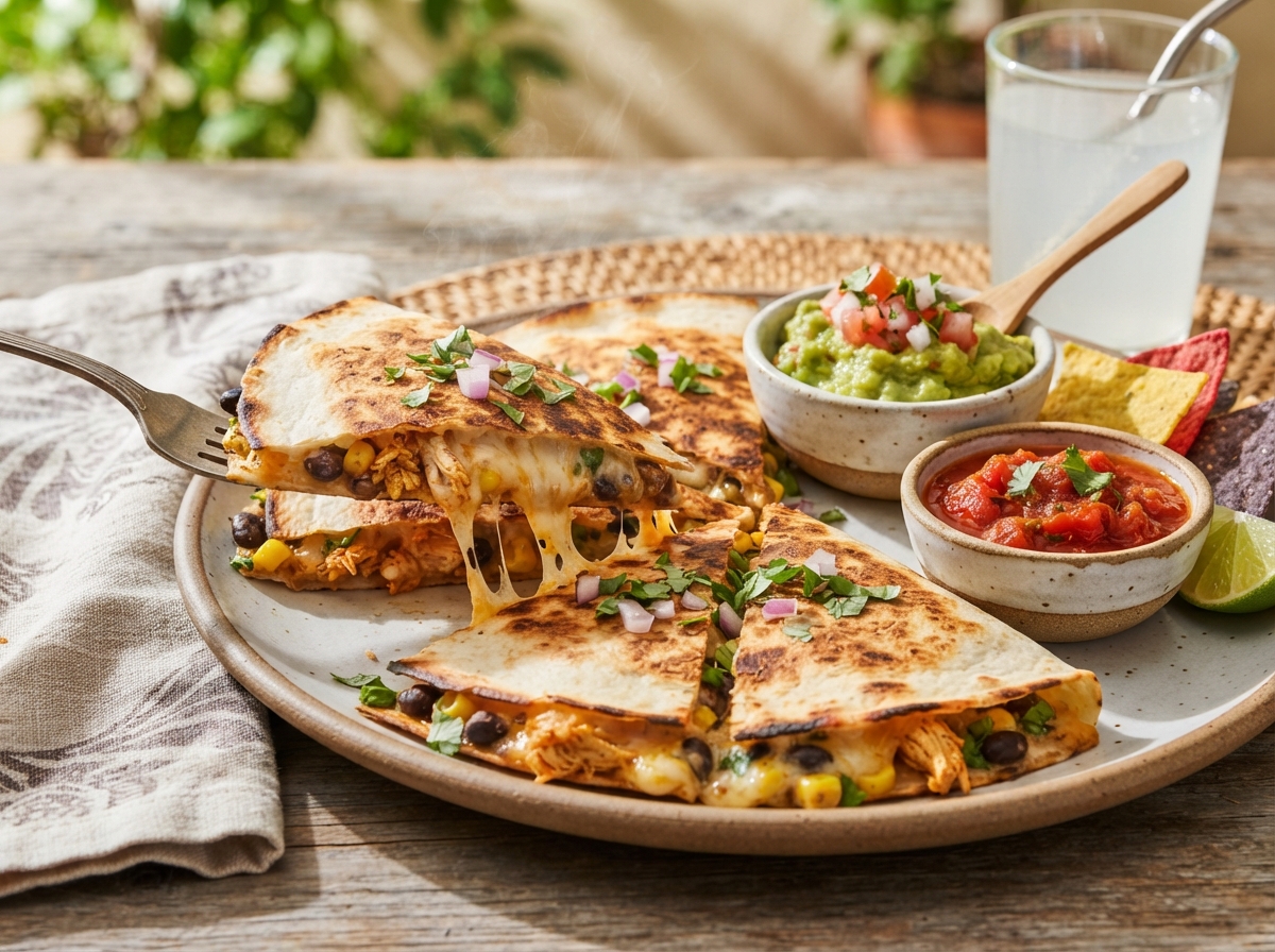 Cheesy quesadilla at Tacos Fuego Bình Thạnh