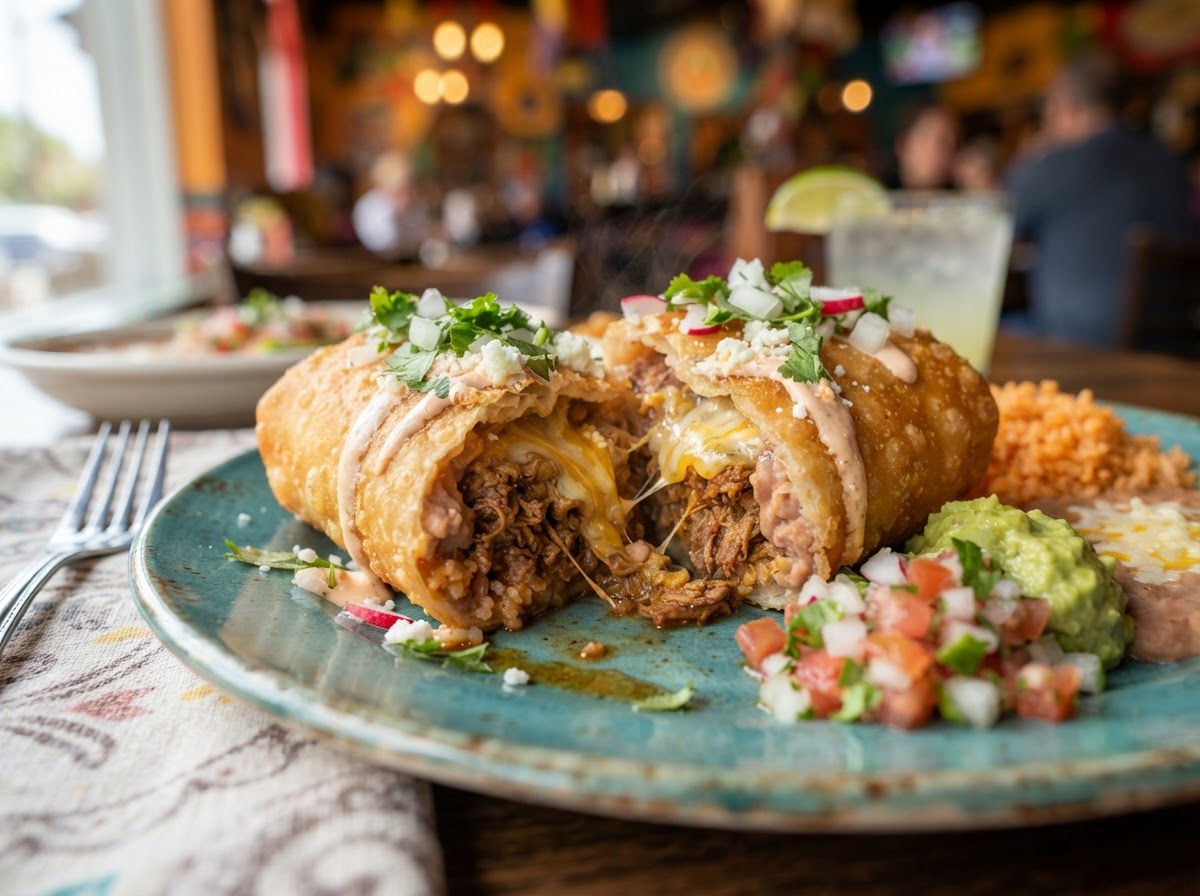 Crispy chimichanga at Tacos Fuego Bình Thạnh