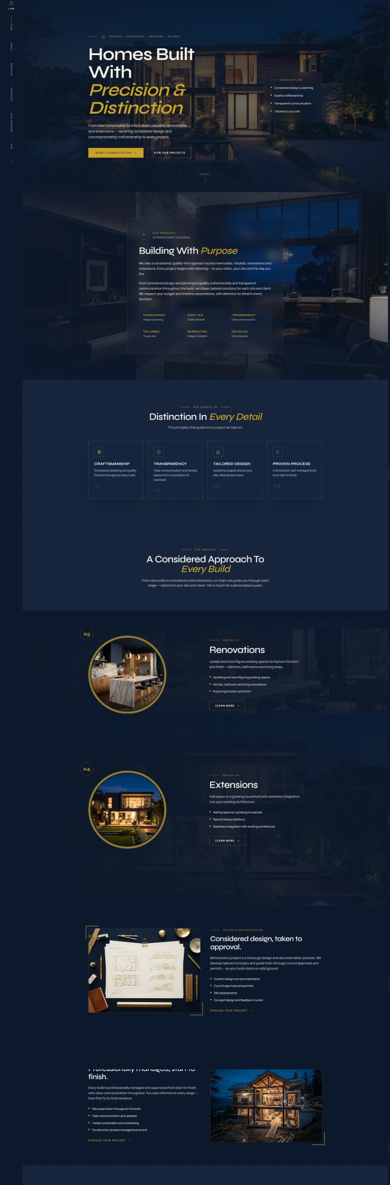 tradie website design mockup