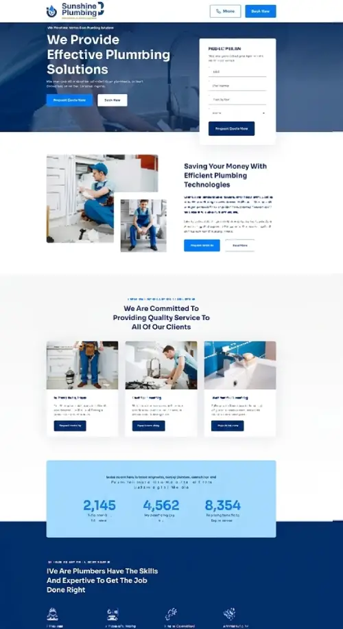 plumber website design