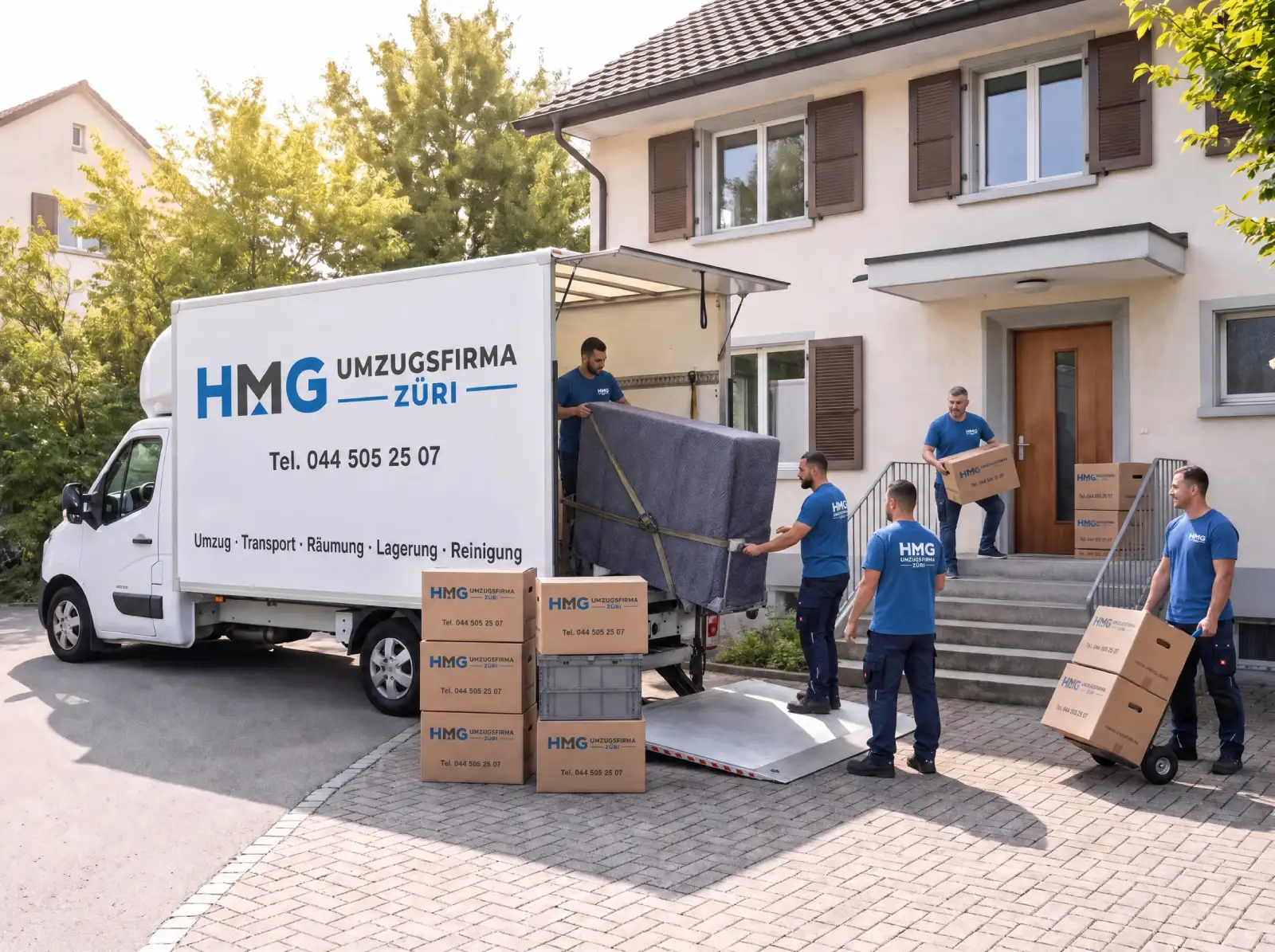 HMG Umzugsfirma Züri Team im Einsatz