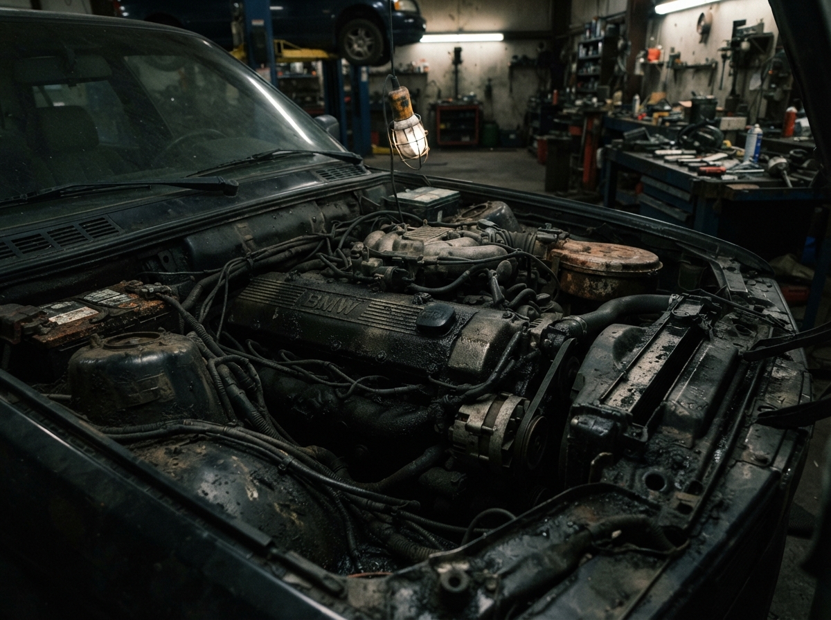 Auto repair in Pasadena TX — Engine Detailing before service
